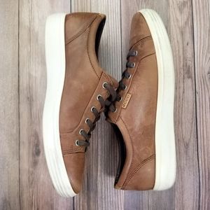 Ecco Size 10 Danish Design Brown Leather Shoes